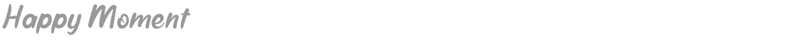 Happy Moment font preview